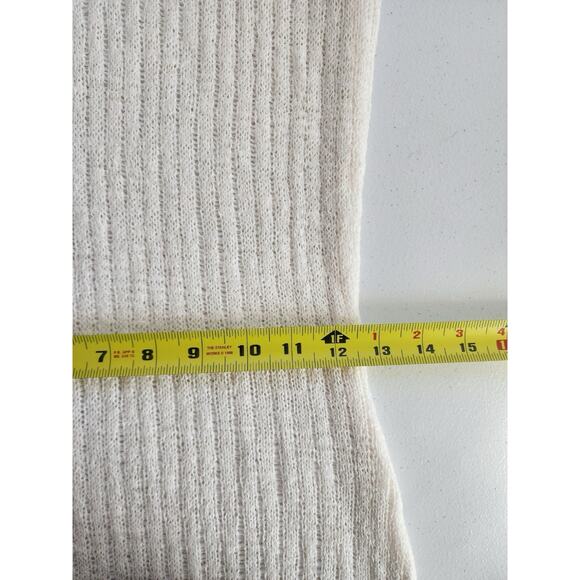 Shade & Shore Knit Maxi Dress Large Cream Cover Up Tank Dress Semi Sheet Lounge - Picture 6 of 13